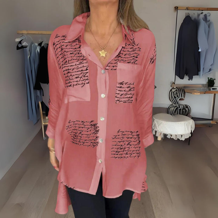 SAY - HANDWRITTEN BUTTON UP SHIRT
